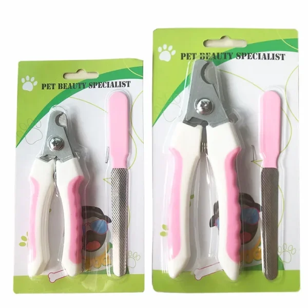 Pet Nail Clipper Dog Cat Nail Scissors Grinding Tool Pet Trimmer Anti-splash Clippers Litter Housebreaking 3