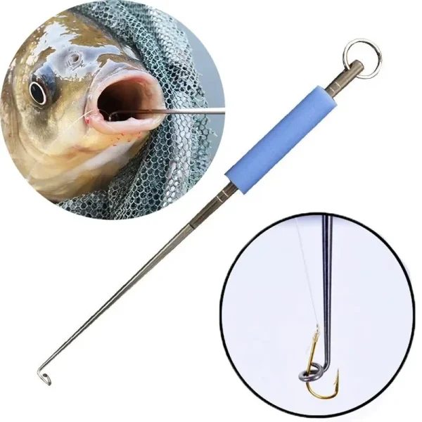 Stainless Steel Safety Fish Hook Remover Fishing Extractor Fishing Hook Detacher Rapid Decoupling Device for Fishing Tools 1