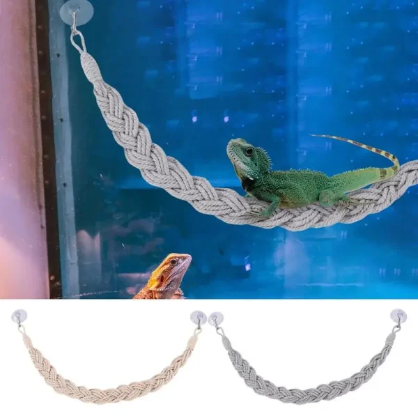 Hermit Crab Toys Hermit Crab Climbing Jute Rope Ladder Reptile Tank Terrarium Accessories Hermit Crab Climbing Jute Rope Ladder 2