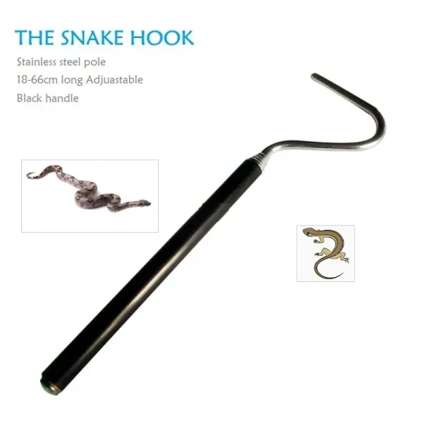 1Pcs Snake Hook Snake Remover Retractable Professional Snake Catching Tool Reptiles Stainless Steel Hook Accessories Feasible 3