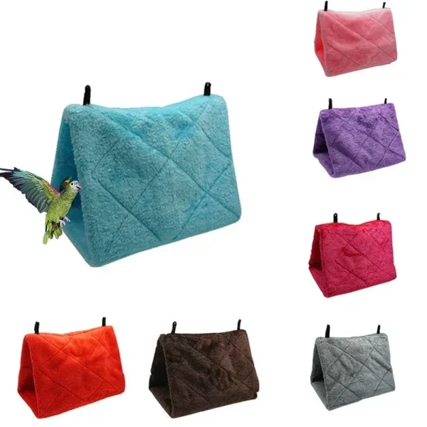 Pet Bird Parrot Cages Warm Hammock Hut Tent Fashion Bed Hanging Cave for Sleeping and Hatching Cage Decoration 6