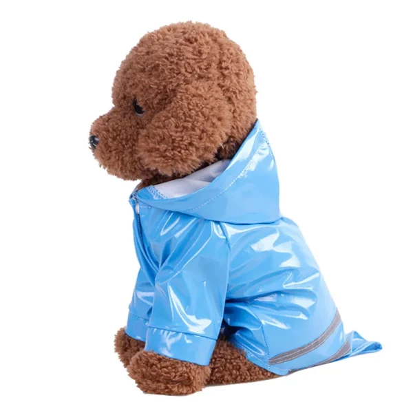 Summer Outdoor Puppy Pet Rain Coat S-XL Hoody Waterproof Jackets PU Raincoat for Dogs Cats Apparel Clothes Wholesale 5