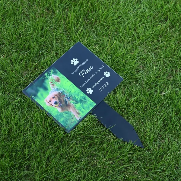 Personalised Pet Memorial Stake Acrylic Marker Grave Pet Gravestones Cat Dog Souvenirs Pet Loss Add Photo And Text Memorial Gift 3