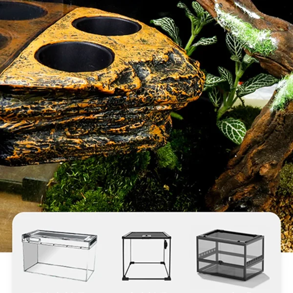 Magnetic Reptile Feeding Ledge, Hanging Reptile Food Water Dish, Levitation Bowl For Gecko, Lizards, Tree Frogs, Chameleons 4