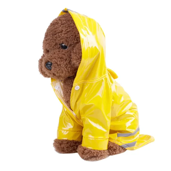 Summer Outdoor Puppy Pet Rain Coat S-XL Hoody Waterproof Jackets PU Raincoat for Dogs Cats Apparel Clothes Wholesale 3