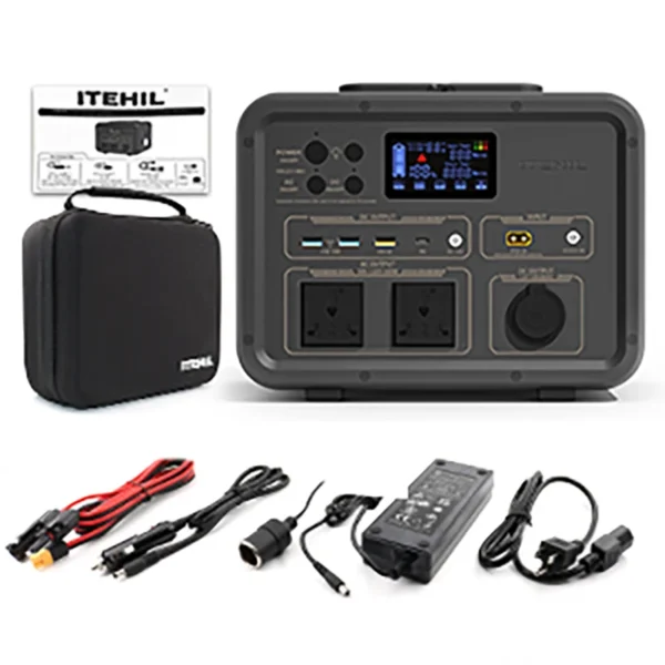 Portable Power Station, 500W Generator, 500Wh Solar Generator, LiFePO4 Battery with 100-120V AC Outlets,12v/10A Car Port, USB-C 5