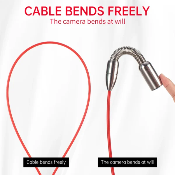 DVR 16GB Card 8500mAh Battery Capacity HD Pipeline Camera SYANSPAN IP68 Industrial Drain Sewer Pipe Inspection Camera Endoscope 4