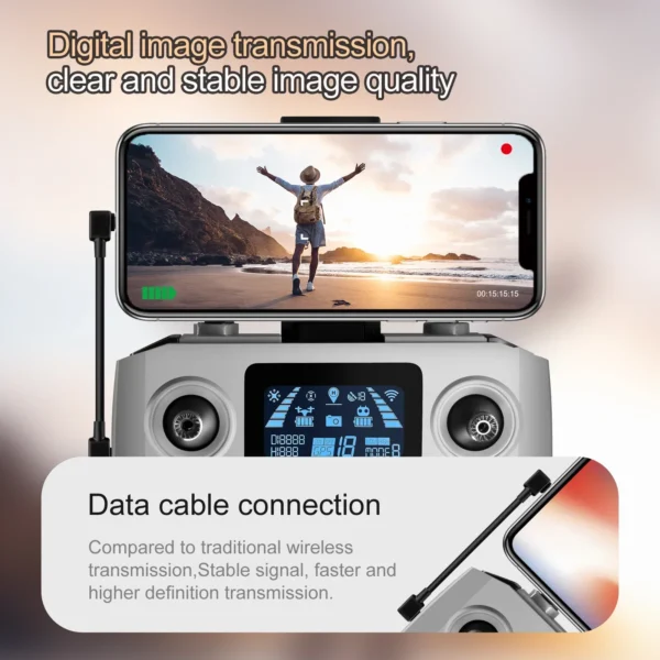 Replace Dji S155 Pro Digital IT Drone With Screen FPV Brushless Motor 5G GPS Return 8K HD Camera 2704*1520 360° Laser OA RC UAV 5