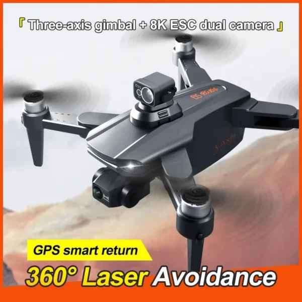 2024 RG106 PRO Drone Professional 3-axis anti-shake Gimbal GPS 8K HD Camera 5G WIFI FPV Smart Return Brushless Large UAV RC 3KM 1
