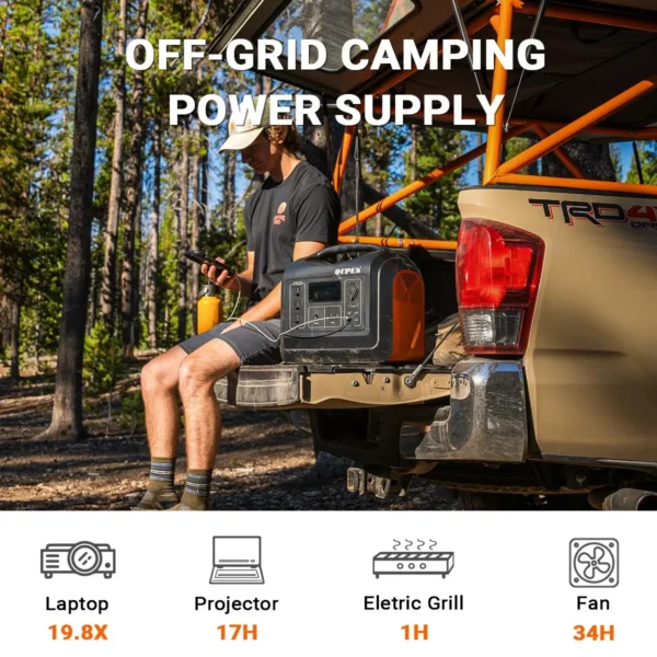 OUPES 1800w Portable Power Station 1800W/1488Wh Solar Generator LiFePO4 Battery Camping Outdoor 2
