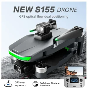 Replace Dji S155 Pro Digital IT Drone With Screen FPV Brushless Motor 5G GPS Return 8K HD Camera 2704*1520 360° Laser OA RC UAV 1